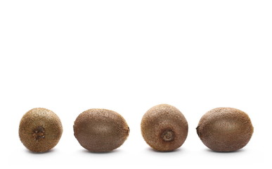 Kiwi fruits isolated on white background
