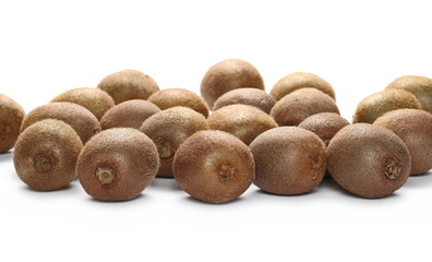 Kiwi fruits isolated on white background