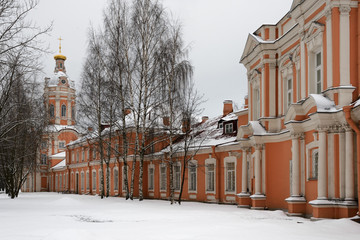 St. Petersburg, Russia - December 29, 2018. Alexander Nevsky Lavra