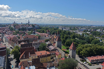 Fototapeta na wymiar Blick über Tallinn