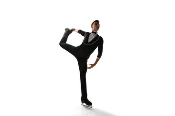 Obraz premium Figure skating isolated on white