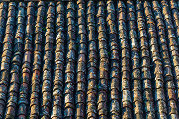 Old Roof Tiles - Tuscany Italy - Background