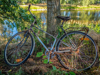 Fototapeta premium old rusty bicycle