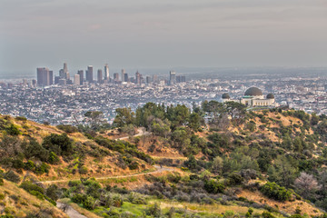 Griffith Observatory and the Skyline of Los Angeles