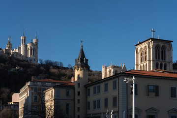 Fototapeta premium Vue du vieux Lyon