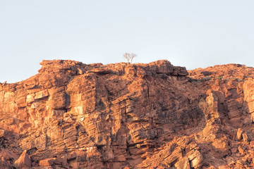 hill red stone of Namibia