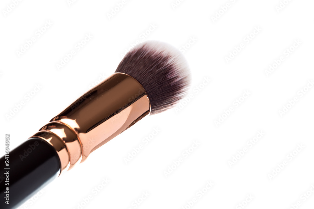 Wall mural make up brush foundation blusher isolated on white background