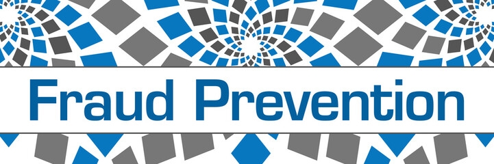 Fraud Prevention Blue Grey Circular Squares Horizontal 