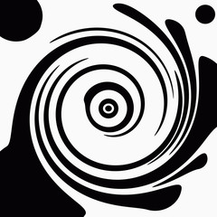 abstract shapes on white background