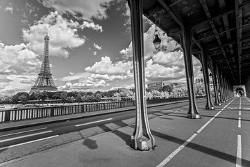 The Eiffel Tower as seen from a Walkway