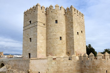 Espagne, Andalousie, Cordoue, tour Calahorra et mus&eacute;e d'Al-Andalus, monument historique.