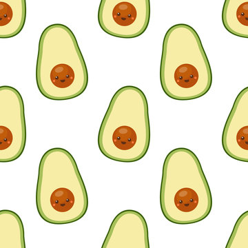 Cute little avocado pattern