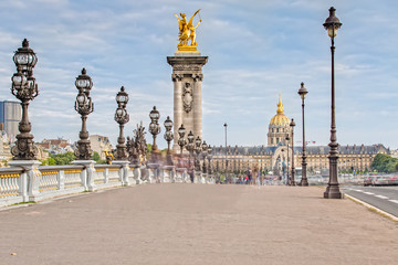 Pont Alexandre III and the Hôtel des Invalides