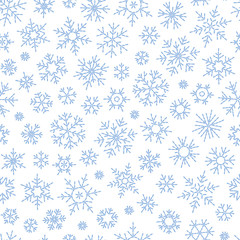 Christmas seamless doodle pattern