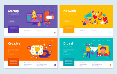 Digital Marketing Web Banners Set