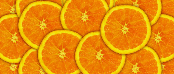 Orange fruit isolated on white background