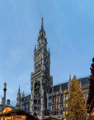 Fototapeta premium Marienplatz in Christmas time