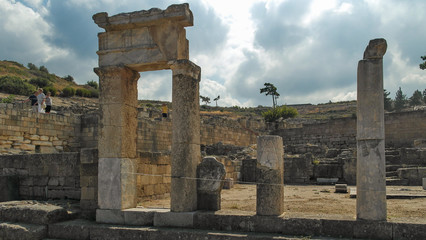 Fototapeta na wymiar Antike Ausgrabungen auf Rhodos