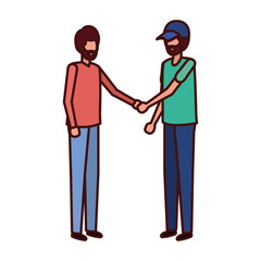 Fototapeta premium young men standing avatar character