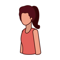 young woman avatar character