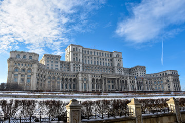 Palace of the Parliament (Palatul Parlamentului din Romania) also known as People's House (Casa...