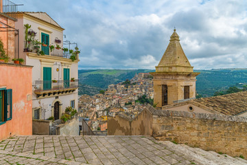 Ragusa Ibla, the lower and older part of the italian baroque town of Ragusa in Sicily, Italy