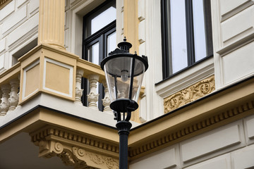 Fototapeta na wymiar Street Lamp in Bucharest, Romania