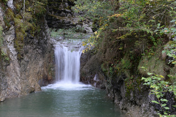 Obraz na płótnie Canvas Wasserfall in der Kobelach