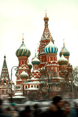 Obraz premium st basils cathedral on red square in moscow