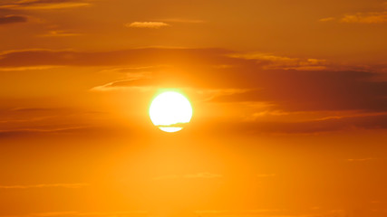 A view of sunrise in the morning