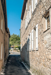 Fototapeta premium Lagrasse village in southern France on a sunny day