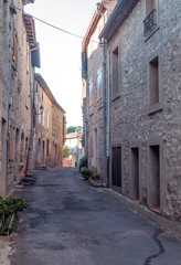 Lagrasse village in southern France on a sunny day