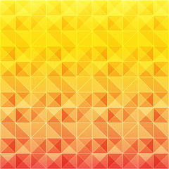 Orange and yellow triangle pattern background
