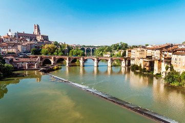 Albi in France on a sunny day