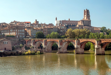 Albi in France on a sunny day