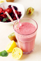 Pink Smoothie Erdbeere