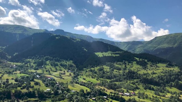 Beautiful green nature landscape of Karcal mountains of Blacksea region, Artvin, Turkey