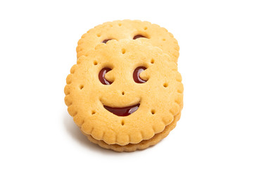 sandwich cookie isolated