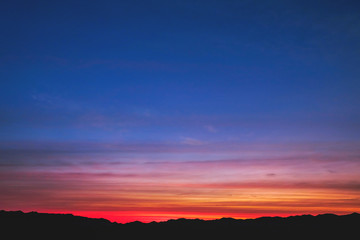 beautiful sunrise and sunset on background.