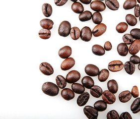 Coffee Beans Isolated On White Background