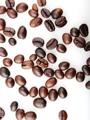 Coffee Beans Isolated On White Background
