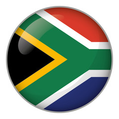Icon representing round button flag of South Africa. Ideal for catalogs of institutional materials and geography