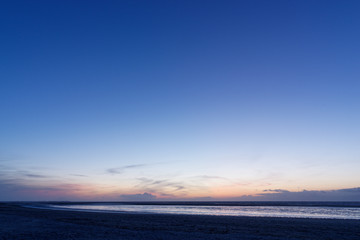 Abendstimmung am Strand von Langeoog