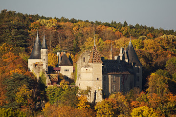 Rochepot castle built in the neo-gothic style is located in Rochepot, a small village in the...