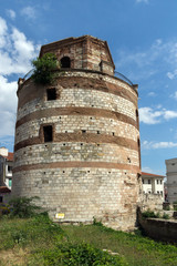 Fototapeta na wymiar Tower of Macedonia in the center of city of Edirne, East Thrace, Turkey