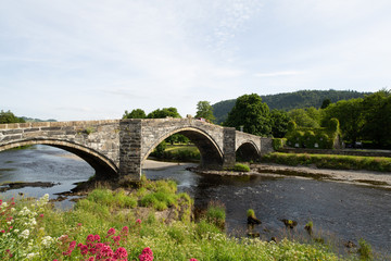 Fototapeta na wymiar Inigo Jones Bridge, Llanrwst, Wales