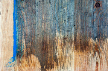 Painted wood board texture with grunge pattern.