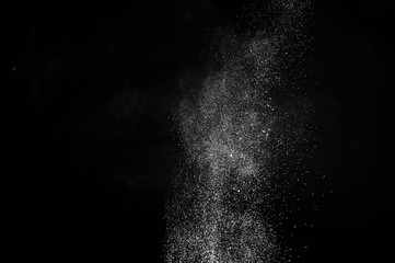 white powder splash for makeup artist or graphic design