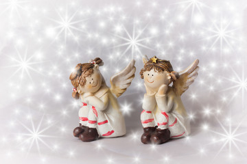 Dekorative Weihnachtsengel