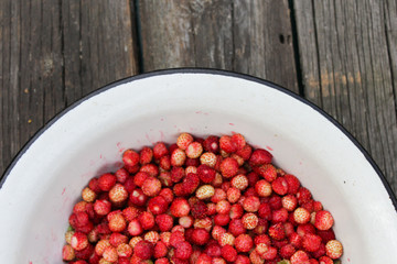 natural, organic wild strawberries